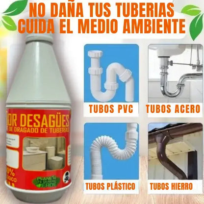 Señor Desagües®️ Agente de Dragado de Tuberías Liquido || Promo 2x1