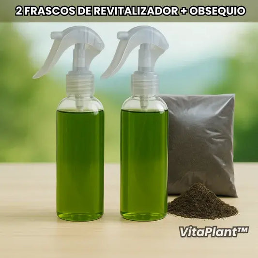 VitaPlant™️ Revitalizador de Plantas Hiperconcentrado 🌱 2 Frascos + Abono Premium